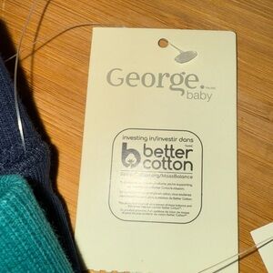 George Multicolor 7 Pack Baby Joggers with Blue, Dark Green, Neutral Colors